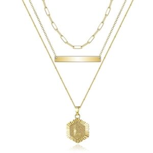 Beautiful necklace letter L initial